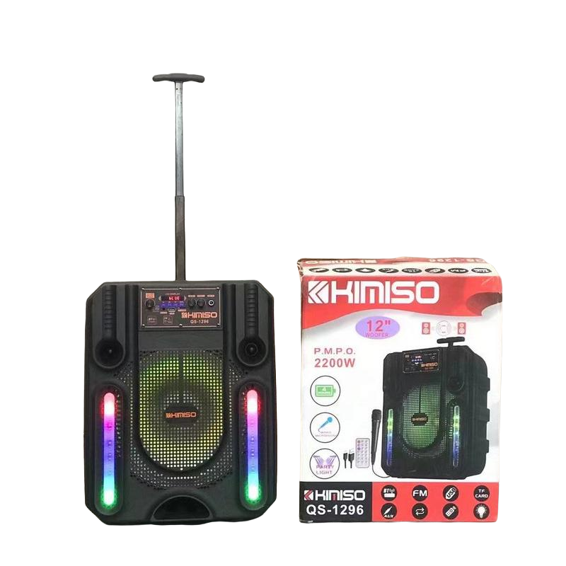 Колонка Kimiso QS-1296 12'Bass/2000 W с микрофоном (Col-013)
