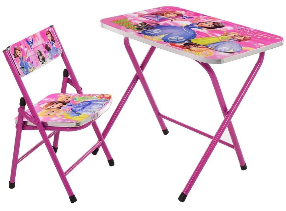 Стол Bambi A19-SFP Малиновый (203169)