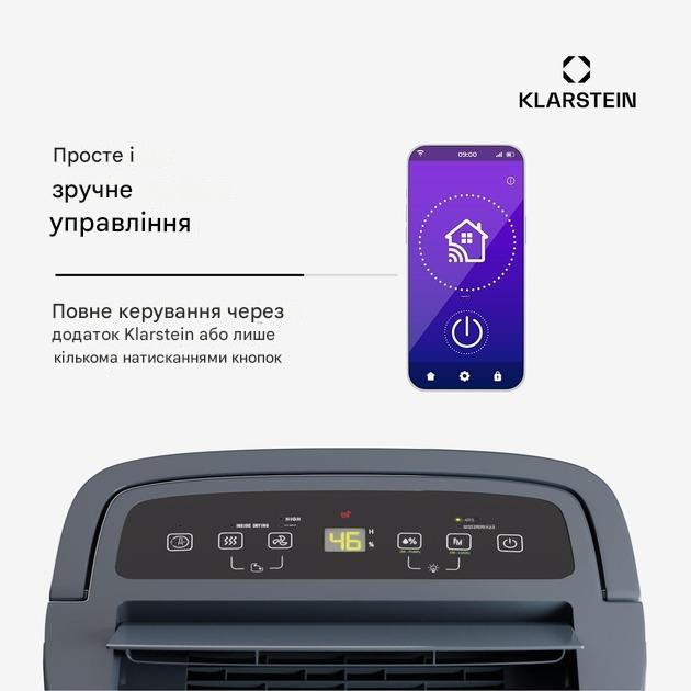 Осушитель воздуха KLARSTEIN DryFy Smart Connect 30L (10045539) - фото 4 Осушитель воздуха KLARSTEIN DryFy Smart Connect 30L (10045539) - фото 4