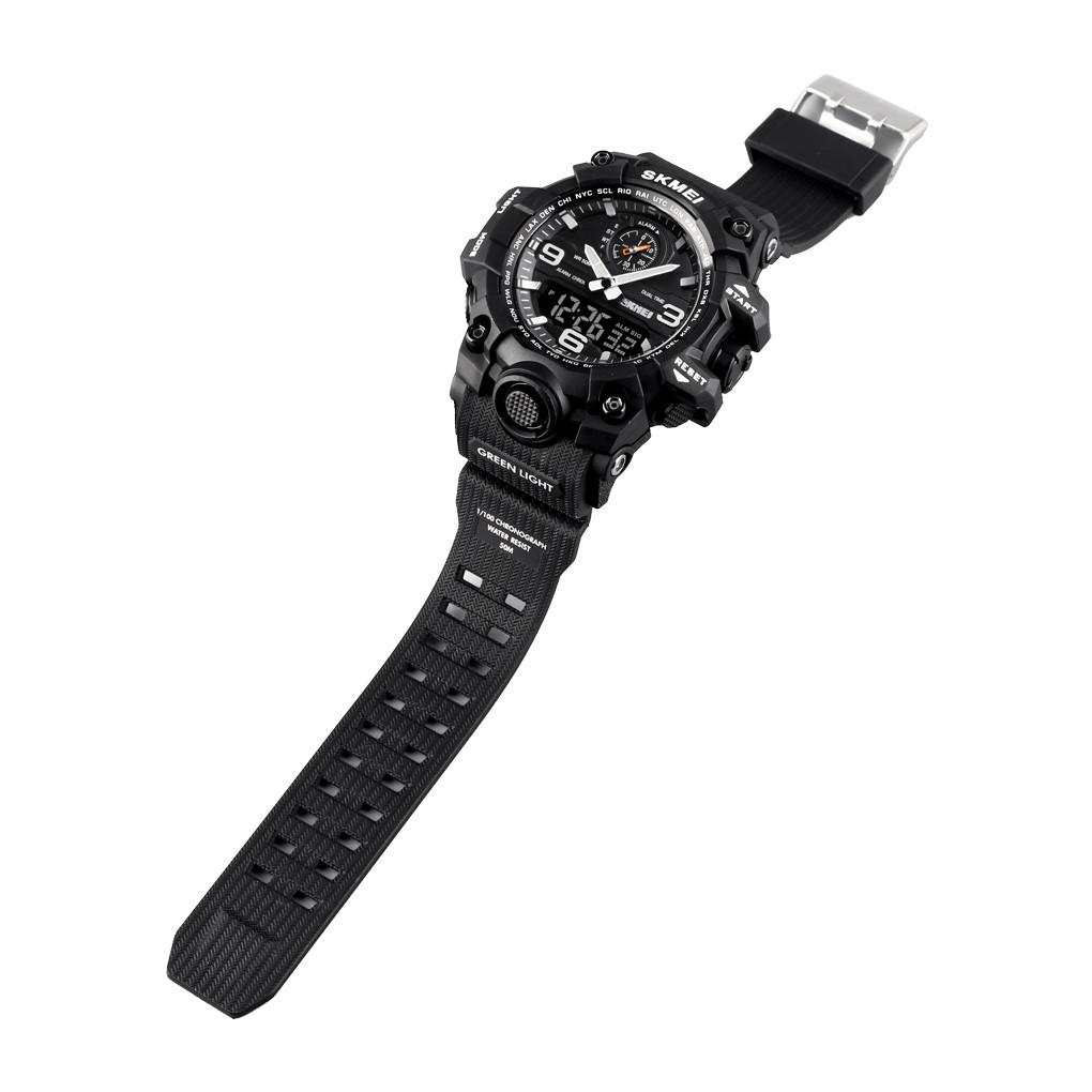 Часы наручные мужские Skmei 1586 Black (17156) - фото 3 Часы наручные мужские Skmei 1586 Black (17156) - фото 3