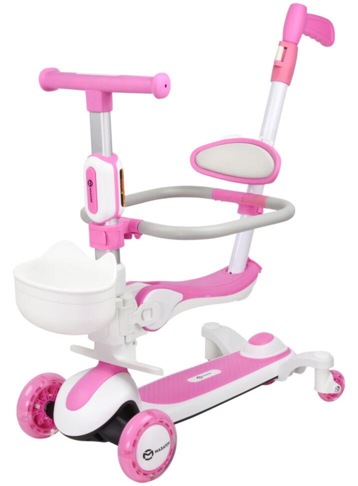 Самокат детский Maraton 3in1 Candy Розовый - фото 1 Самокат детский Maraton 3in1 Candy Розовый - фото 1
