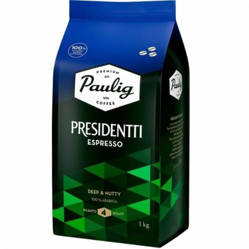 Кофе в зернах Paulig Presidentti Espresso 1 кг (02872)