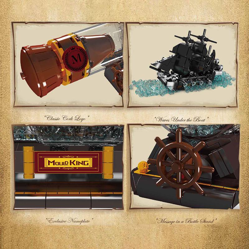 Конструктор Mould King Корабль пиратский в бутылке Черная жемчужина 22 дет. (10070S) - фото 5