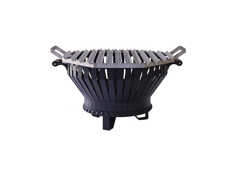 Чаша кострова Smoke House з аргентинськими гратами для гриля та барбекю 600х600х350 мм (27860576)