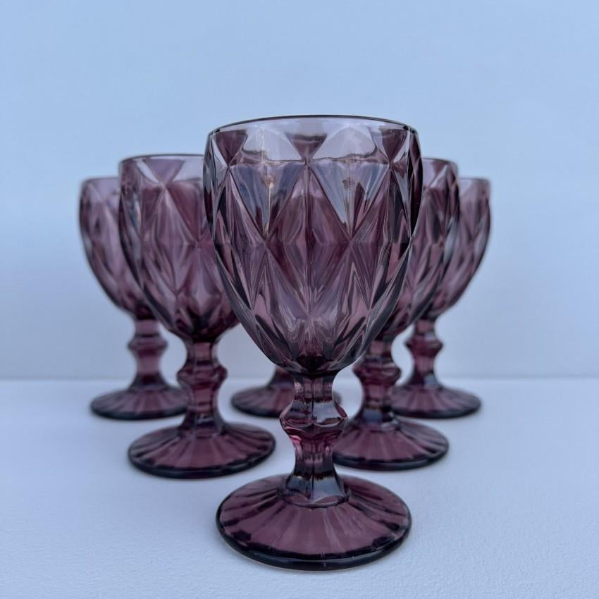 Набір скляних келихів для вина A-PLUS 9004 240 мл 6 шт. Purple Red (2633823364) Набір скляних келихів для вина A-PLUS 9004 240 мл 6 шт. Purple Red (2633823364)