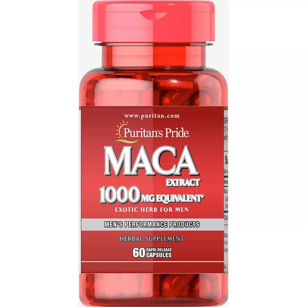 Мака Puritan's Pride Maca Exotic Herb for Men 1000 мг 60 Caps (PTP-52984)