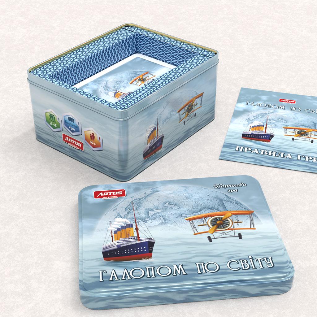 Настільна гра ARTOS GAMES Галопом Світу Різнокольоровий (SR-113-N-1046)