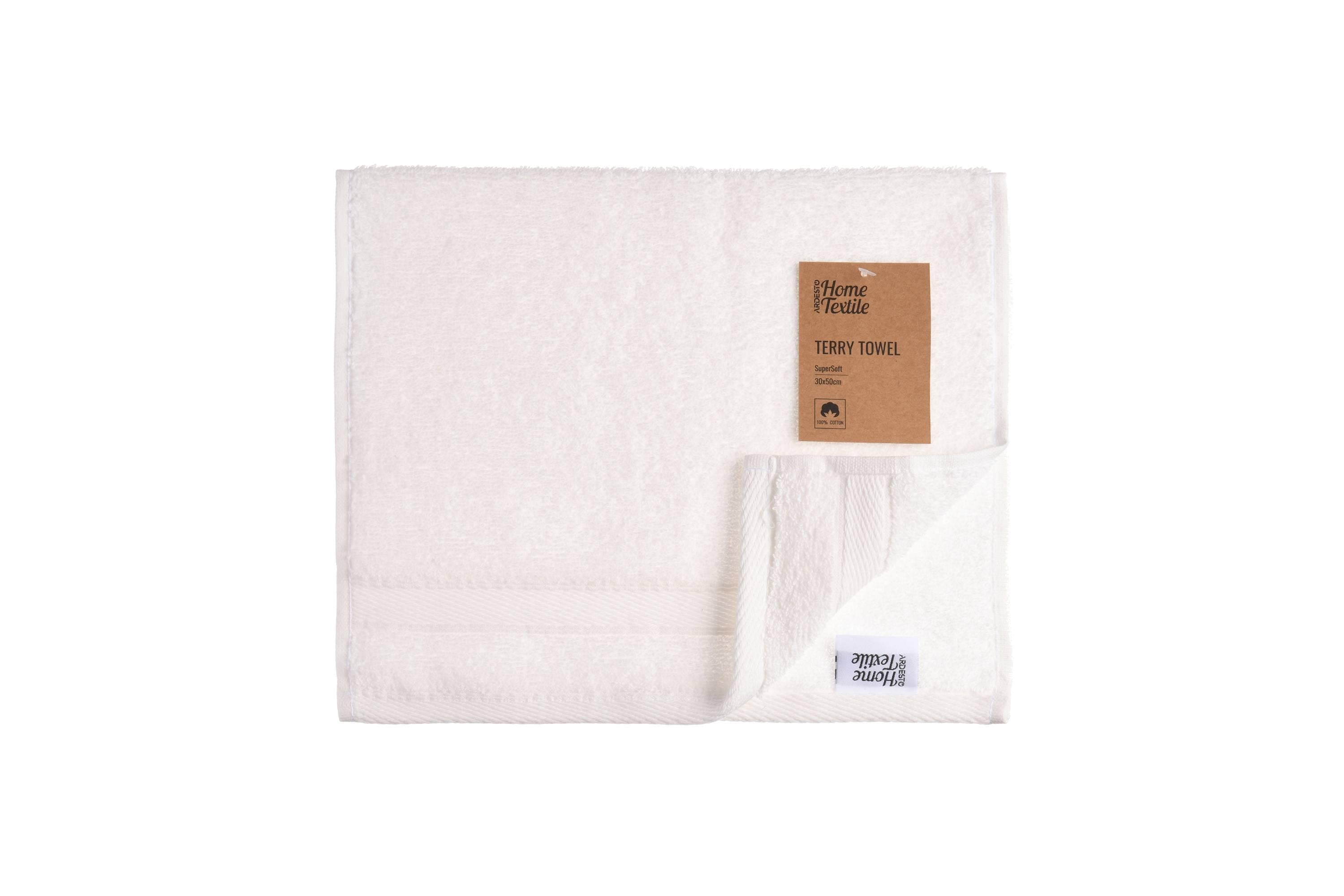 Полотенце махровое Ardesto SuperSoft 30х50 см Белый (ART2230PB)