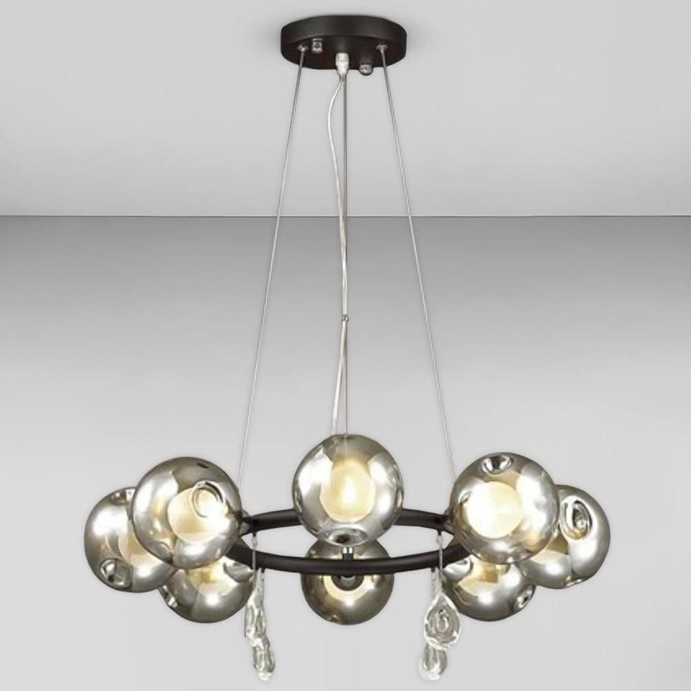 Люстра подвесная молекула Light House SRS-20026-8 Черный