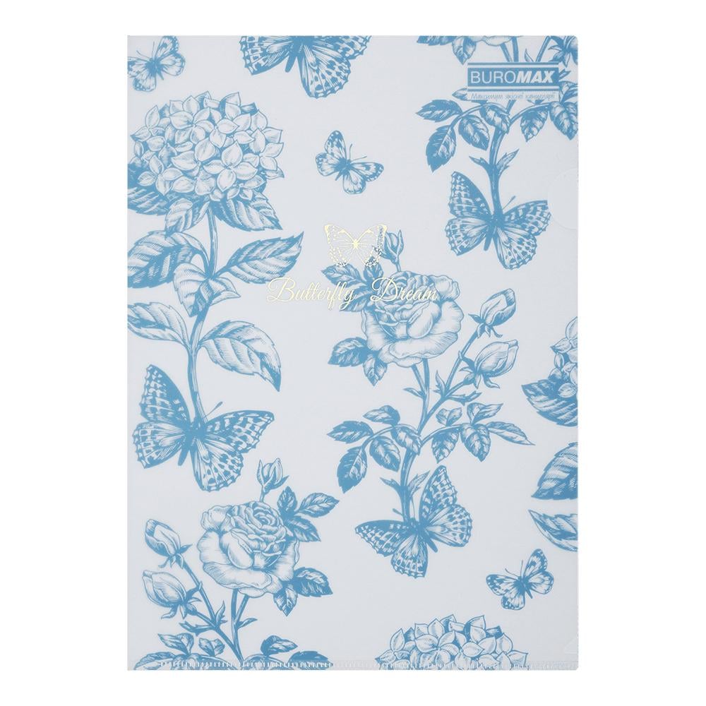 Папка-уголок Buromax Glade Arabeski A4 полипропилен Синий (BM.3854-95)
