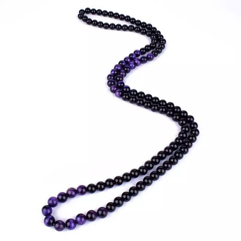 Намисто з агату та тигрового ока р. 70 (17928466)