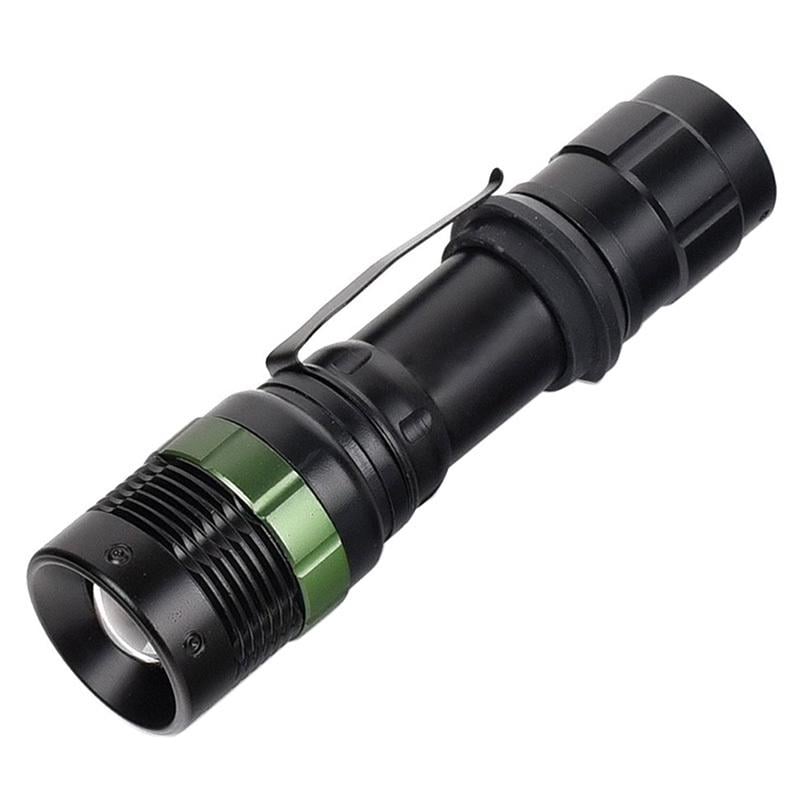Фонарик светодиодный Leovin LE-023 LED ручной аккумуляторный Черный (1056-30)