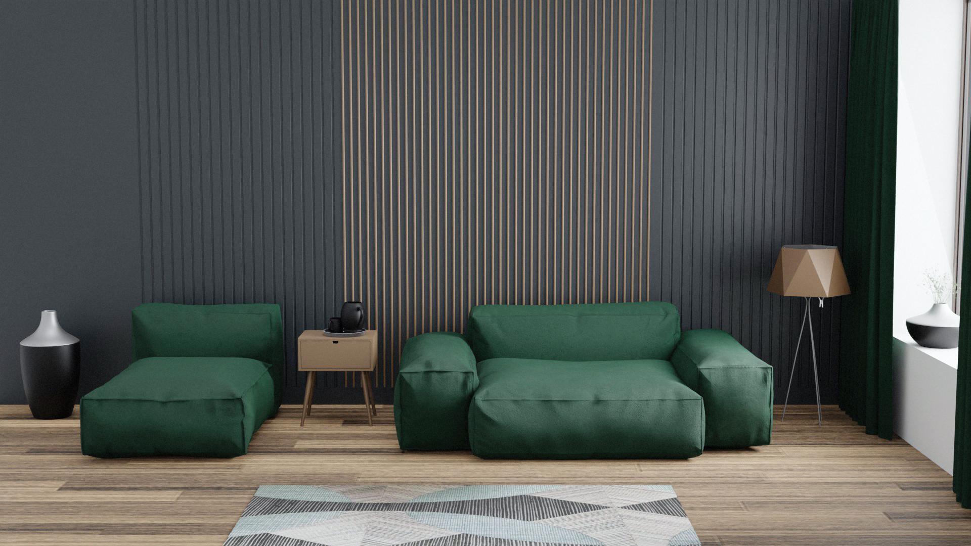 Модульний диван Cloud 2 290х128 см Зелений (Арт 0000) - фото 6 Модульний диван Cloud 2 290х128 см Зелений (Арт 0000) - фото 6