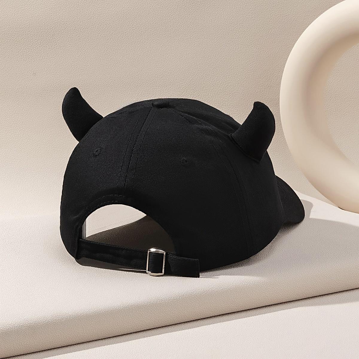 Кепка бейсболка Wuke Роги кільця шпилька лезо з вигнутим козирком унісекс one size Чорний - фото 2 Кепка бейсболка Wuke Роги кільця шпилька лезо з вигнутим козирком унісекс one size Чорний - фото 2