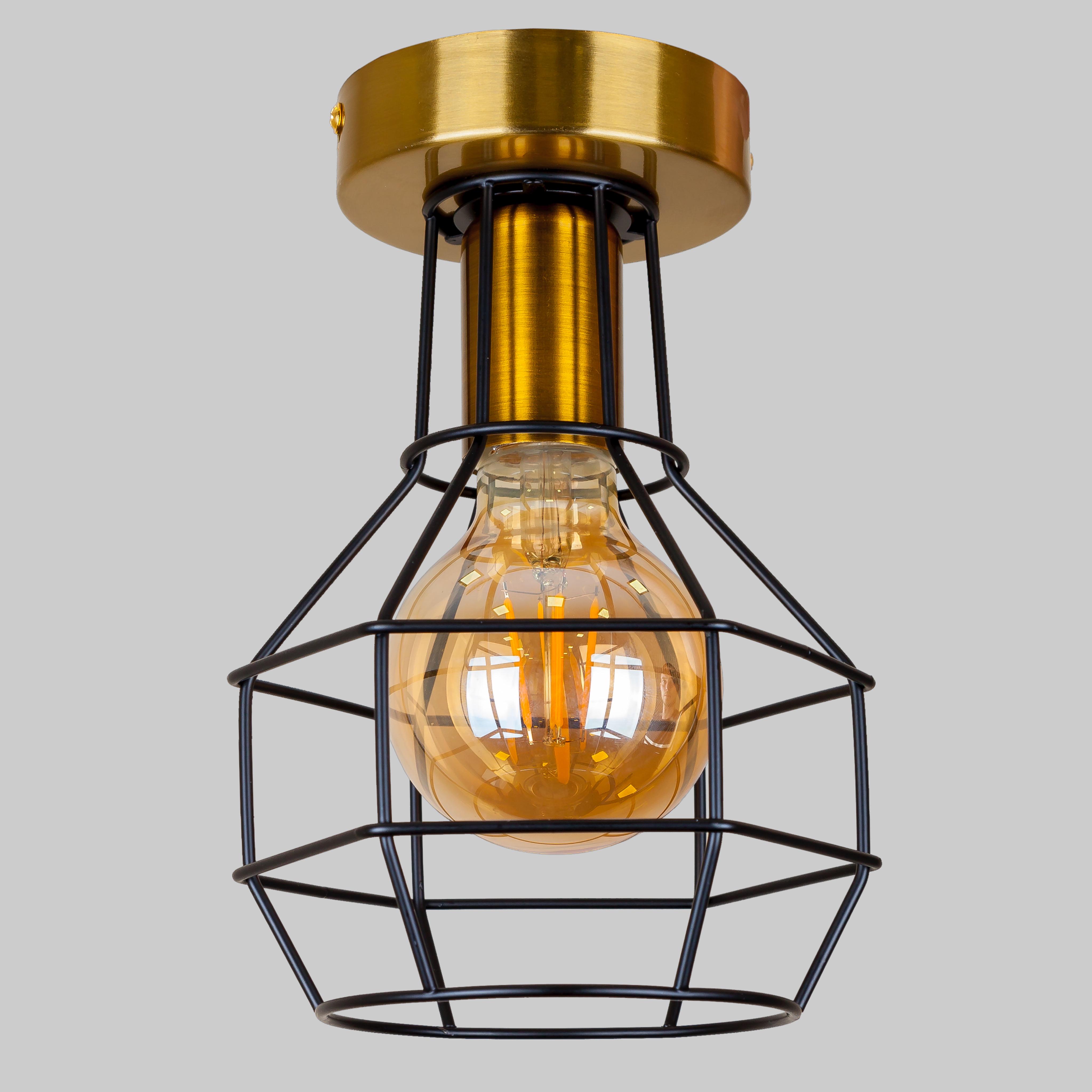 Светильник потолочный лофт Бронзовый (56-XPR1618F-1 BRZ+BK)