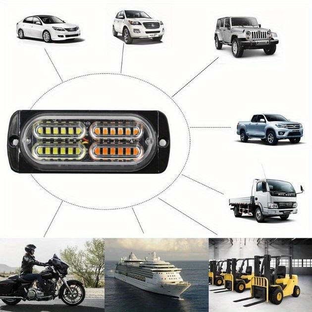 Стробоскоп 20 LED 12-24V 12 режимів Жовтий (4275) - фото 5 Стробоскоп 20 LED 12-24V 12 режимів Жовтий (4275) - фото 5