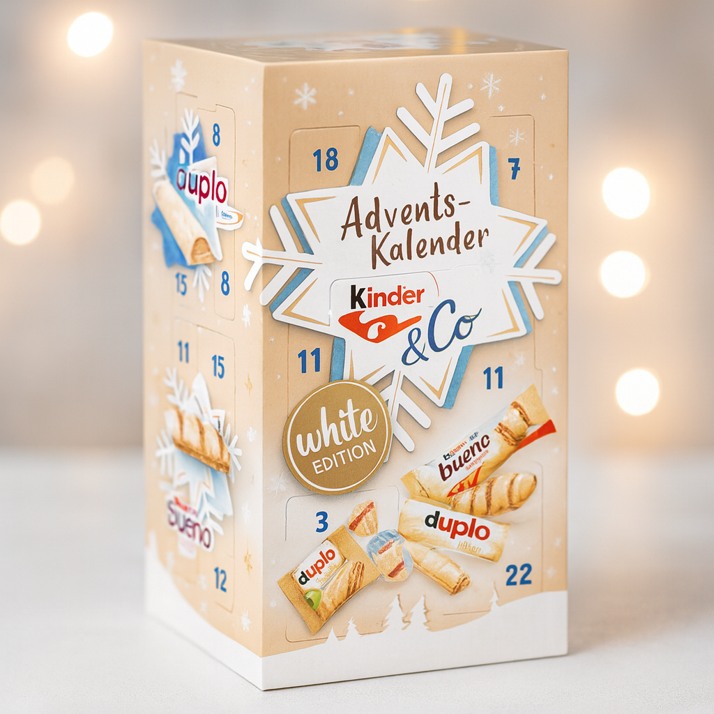 Адвент календар Kinder duplo White Новорічний подарунок солодкий 263 г