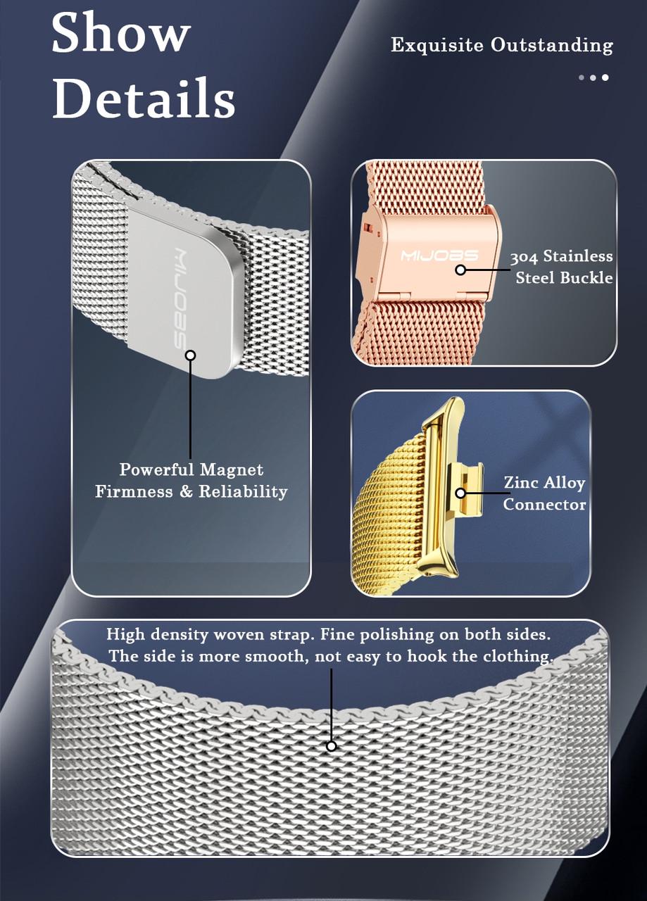 Ремешок для Redmi Watch 4 Mijobs Красный золотой (2334825591) - фото 3 Ремешок для Redmi Watch 4 Mijobs Красный золотой (2334825591) - фото 3