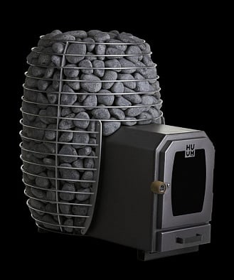 Дровяная печь для бани и сауны HUUM HIVE Wood LS 17 kW выносная топка