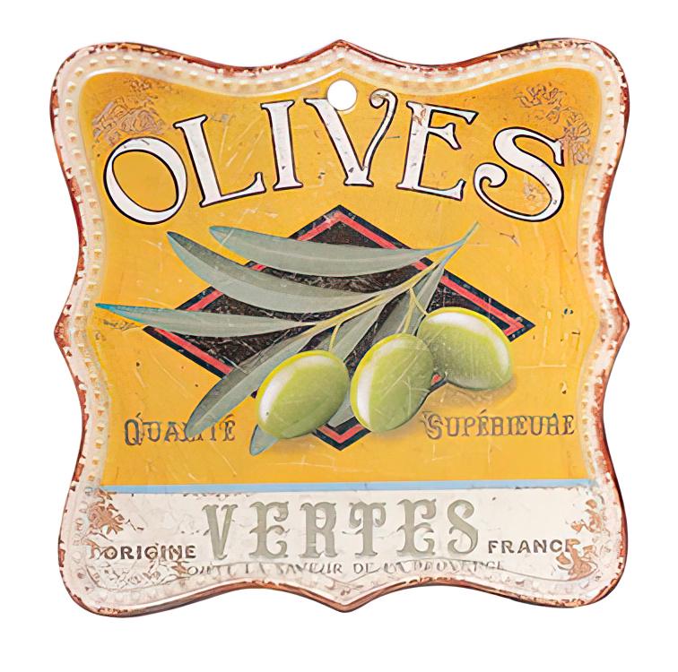 Подставка под горячее квадратная BonaDi 20 см Olives 2 (858-528)