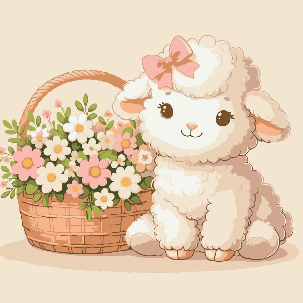 Картина по номерам ART CRAFT Волшебный ягненок 30x30 см (15599-AC)