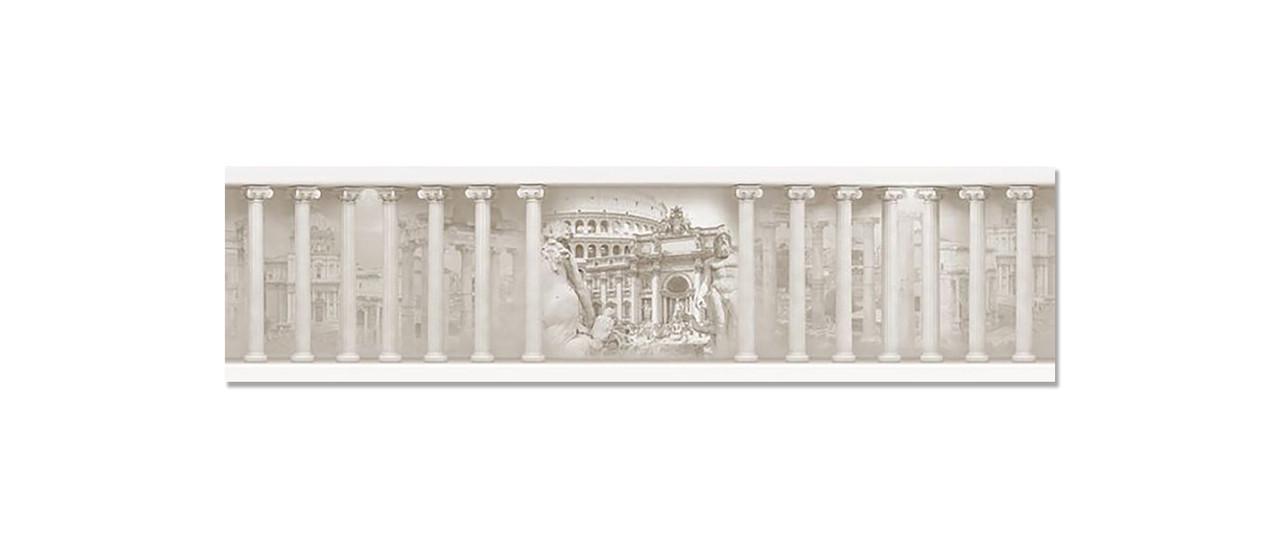 Кухонный фартук Античные колонны из самоклеющейся виниловой пленки 65х250 см Бежевый