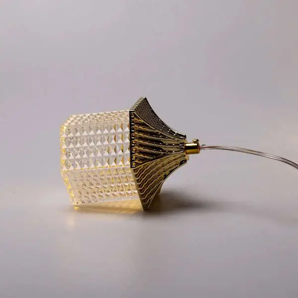 Гірлянда штора мережева LED з об'ємними фігурами будиночків у китайському стилі 3х0,9 м 6 ламп Теплий жовтий (6L3MLIG) - фото 12