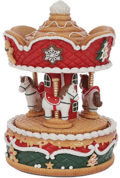 Фигура музыкальная Пряничная Карусель 16 см Фигура музыкальная Пряничная Карусель 16 см