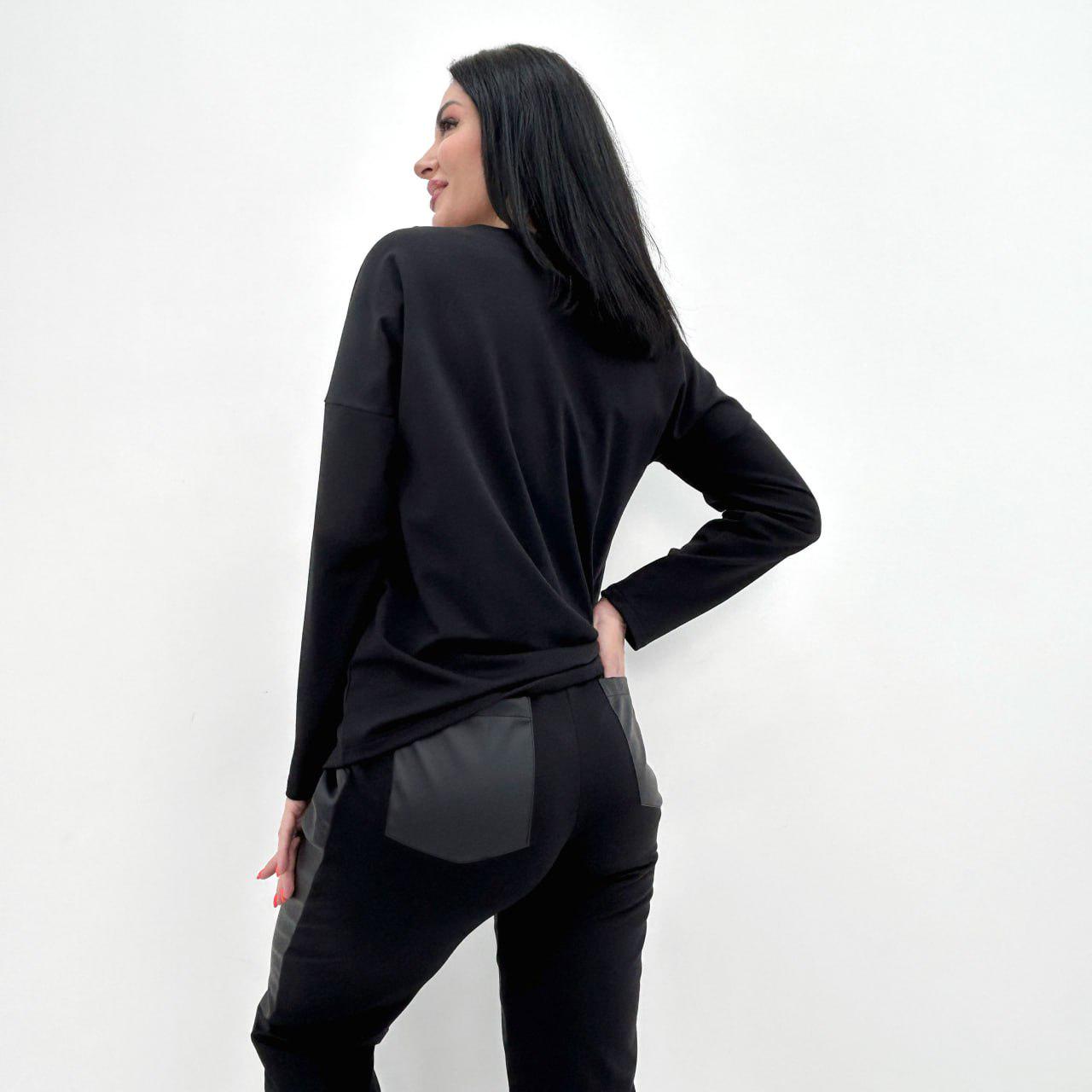 Костюм жіночий Skylar р. 50-52 Чорний (7958-фг) - фото 5 Костюм жіночий Skylar р. 50-52 Чорний (7958-фг) - фото 5