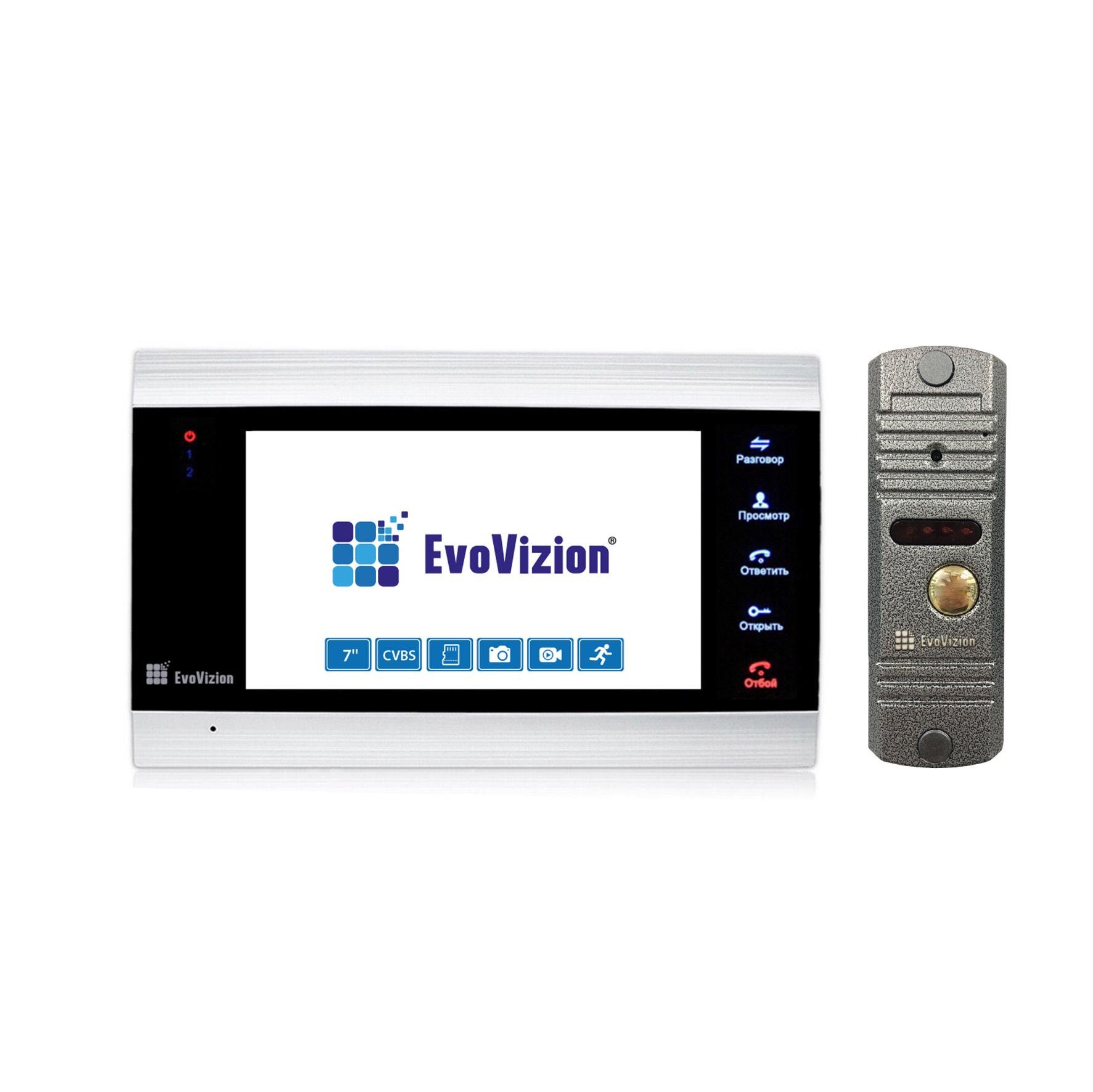 Комплект домофона EvoVizion VP-701 та DP-03 Silver