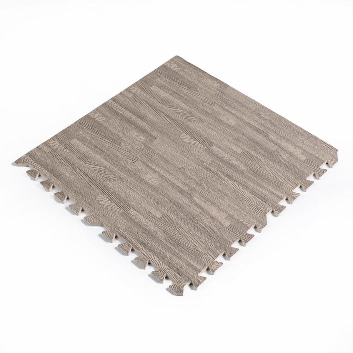 Покриття для підлоги модульне Sticker Wall SW-00000209 600x600x10 мм Сіре дерево (1311976128) - фото 1