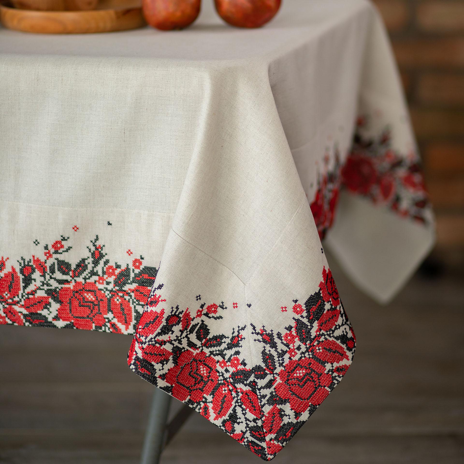 Скатерть Едельвіка Этно мотивы 2,20x1,45 м (296-22/00) - фото 2 Скатерть Едельвіка Этно мотивы 2,20x1,45 м (296-22/00) - фото 2