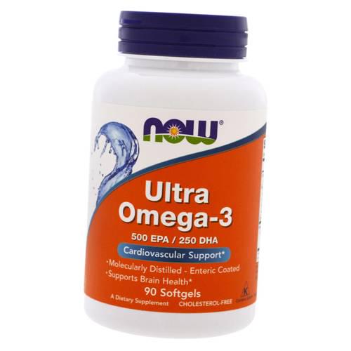Омега-3 жирні кислоти Ultra Omega-3 Now Foods 90 гел. капс. (67128013)