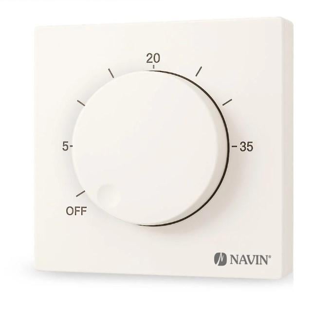 Терморегулятор механічний для теплої підлоги NAVIN EH84WM-16A Білий матовий (H24-160171-0140)