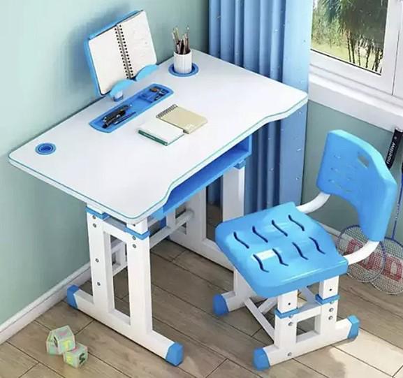 Парта та стілець для дітей з регульованою висотою Блакитний (2104618701) - фото 10