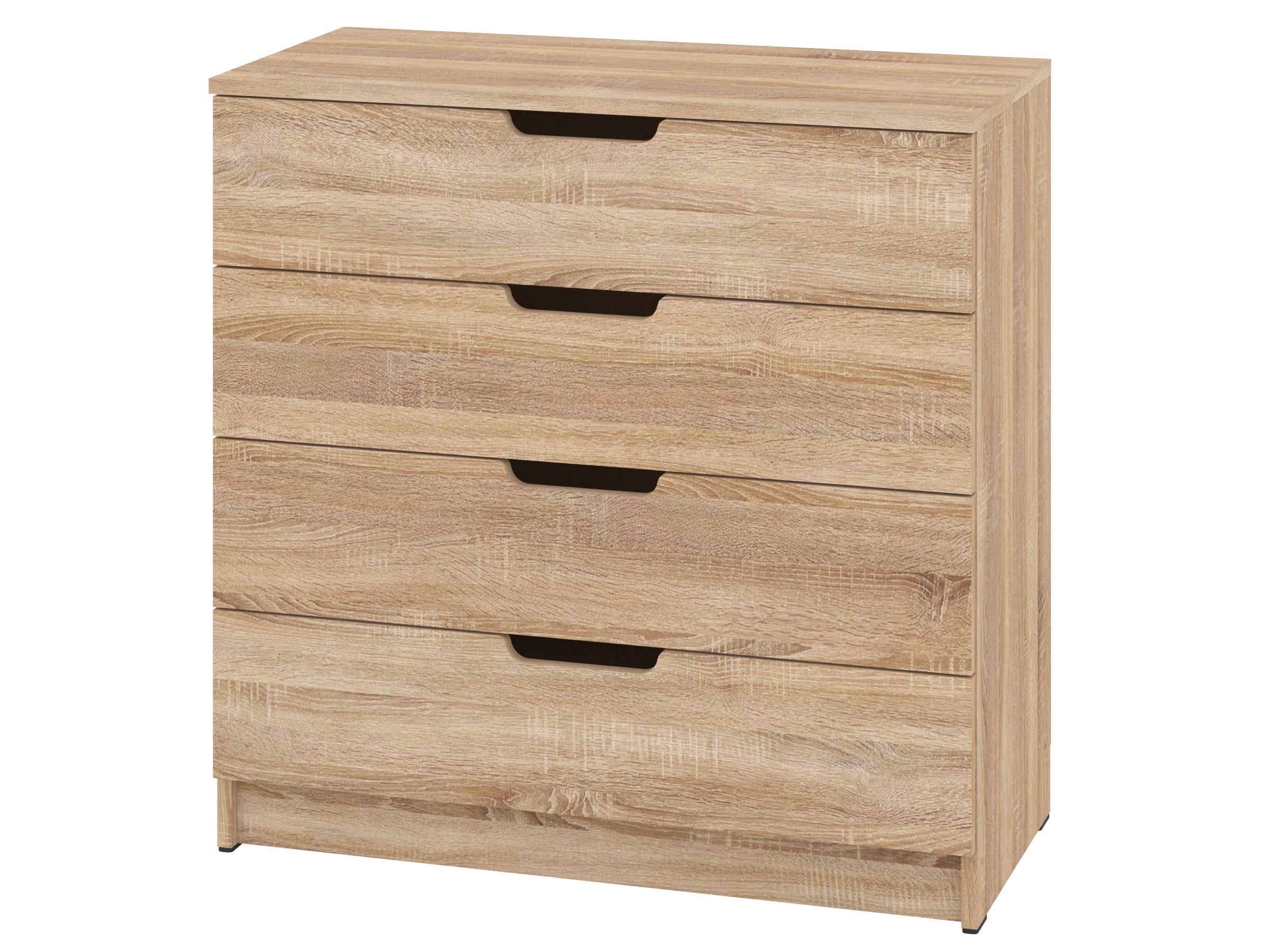 Комод с ящиками PEHOTIN ЭКО К-4 ДСП 80х38х80 см Дуб сонома (PN-100548)