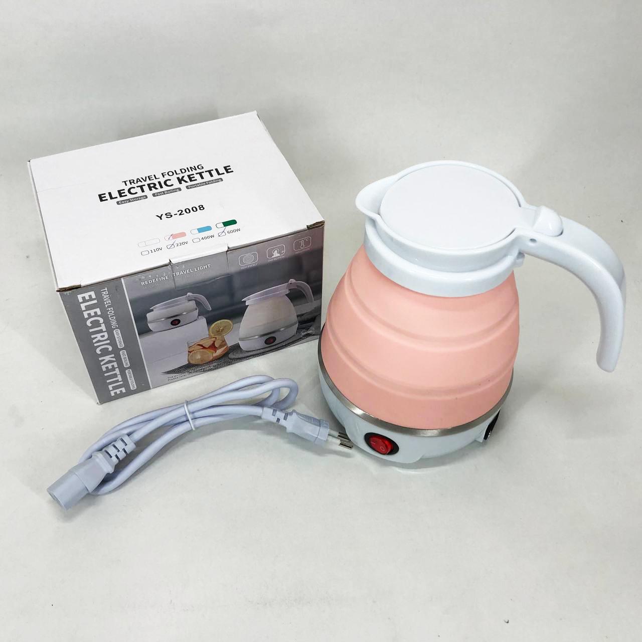 Электрочайник складной Travel Folding 600 мл Розовый - фото 11 Электрочайник складной Travel Folding 600 мл Розовый - фото 11