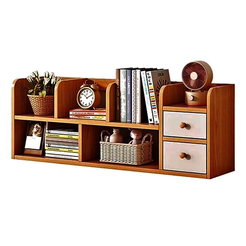 Полка-надстройка настольная из дерева Ремая охра (АКД-008404)