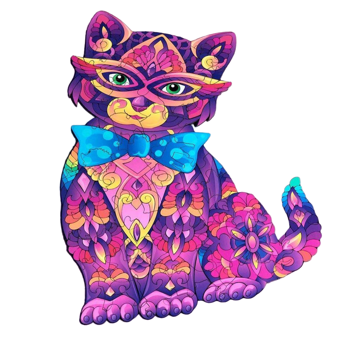 Пазл фигурный Woodgood Котик деревянный А4 (wlkittya4wood)