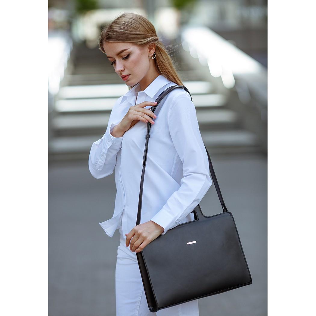 Сумка кожаная для ноутбука и документов Краст Черный (A-026690) - фото 7 Сумка кожаная для ноутбука и документов Краст Черный (A-026690) - фото 7