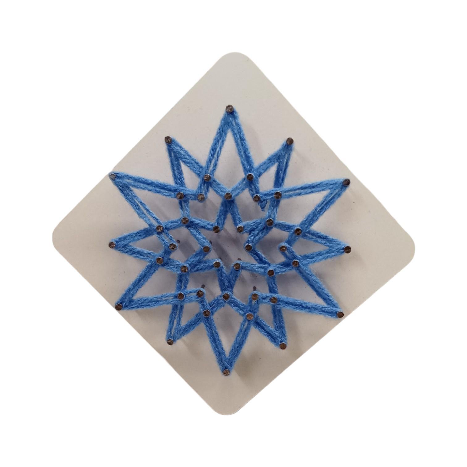 Набір для творчості стринг-арт Сніжинка варіант-3 100х100 мм (30727993)