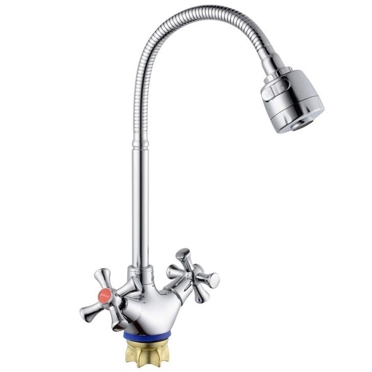 Смеситель для кухни Champion Tlh 271-827 (Nut) Reflector MI6417 с гибким изливом Хром (237637)