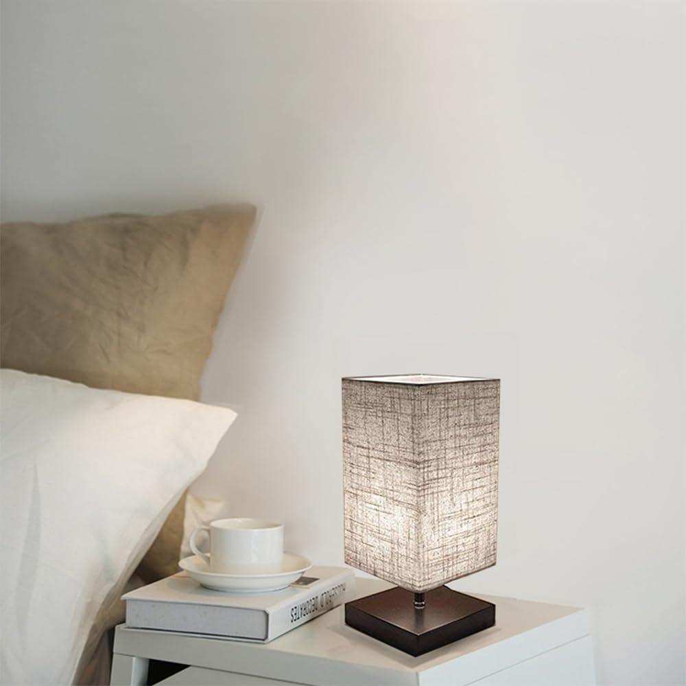 Лампа квадратная настольная LED 3000K Серый (2628453842)