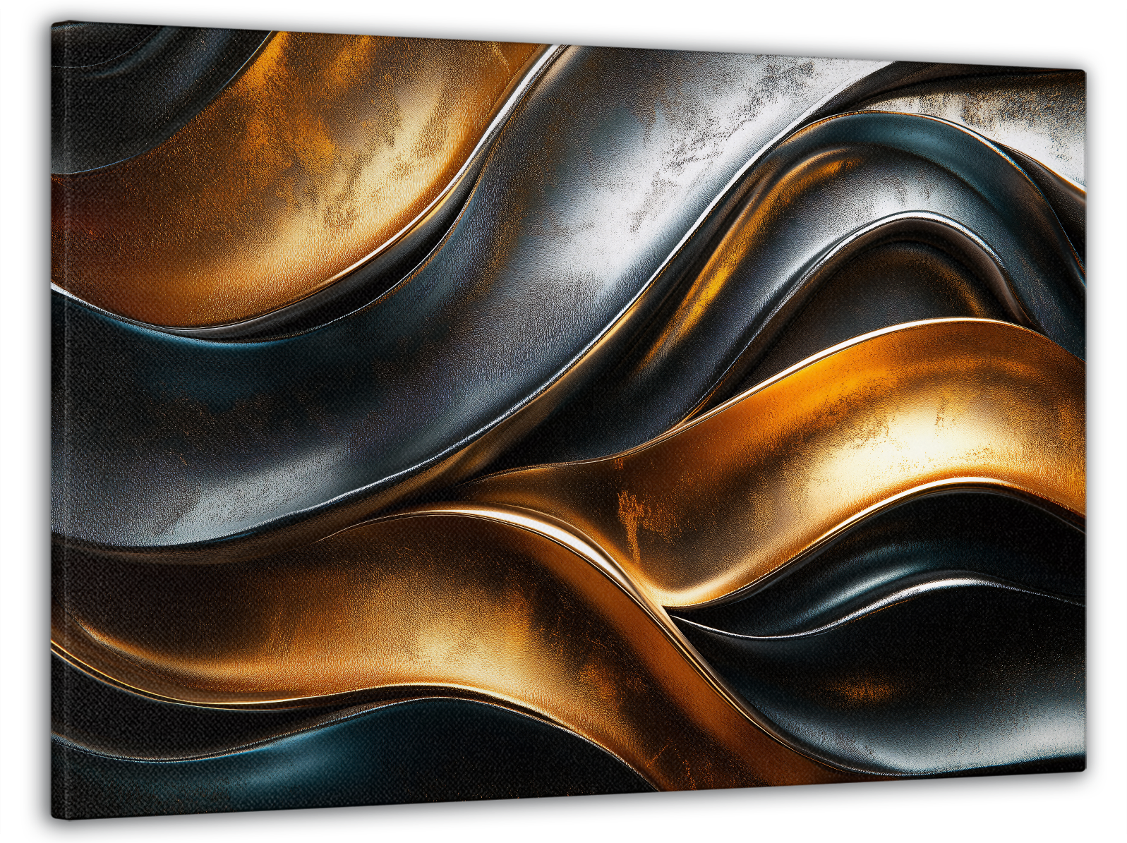 Картина на полотні MAKO золотий потік 60x100 см (MK10502)