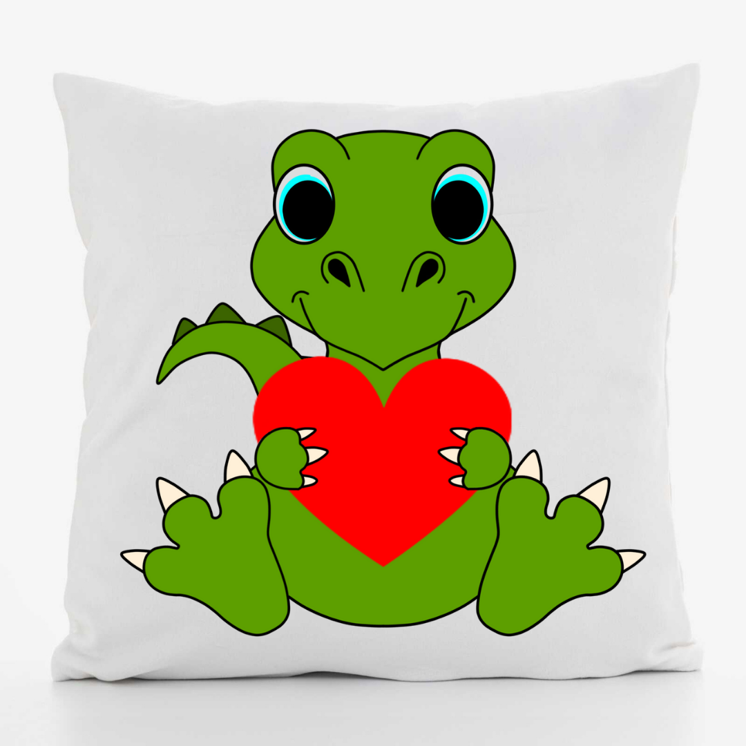 Подушка декоративная с принтом Дракон с сердцем габардин 30х30 см (1320) Подушка декоративная с принтом Дракон с сердцем габардин 30х30 см (1320)