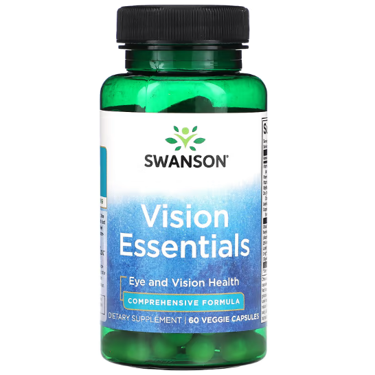 Комплекс для зрения Swanson Vision Essentials 60 вегетарианских капсул Комплекс для зрения Swanson Vision Essentials 60 вегетарианских капсул