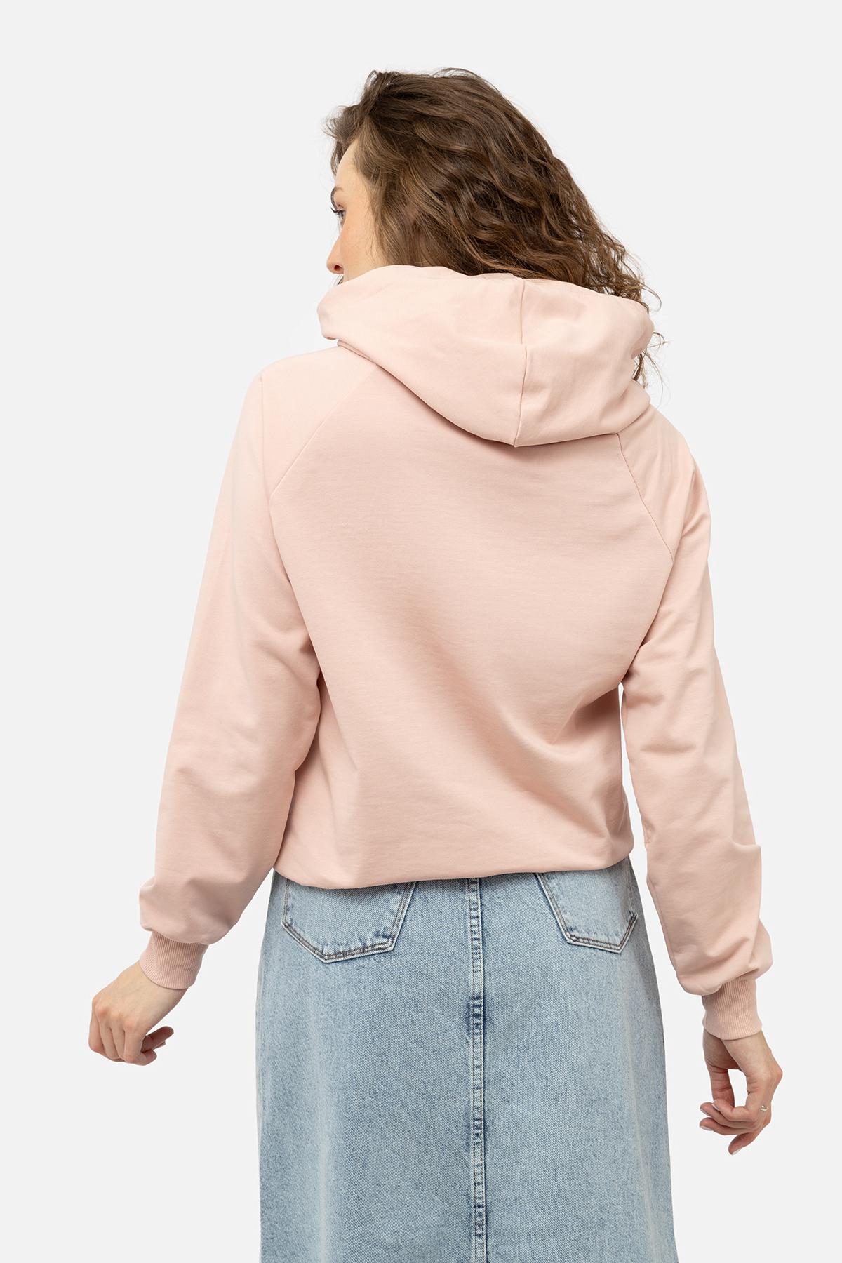 Худи женское ЦБ-00239085 р. 52 Розовый (SKT000957847) - фото 4 Худи женское ЦБ-00239085 р. 52 Розовый (SKT000957847) - фото 4