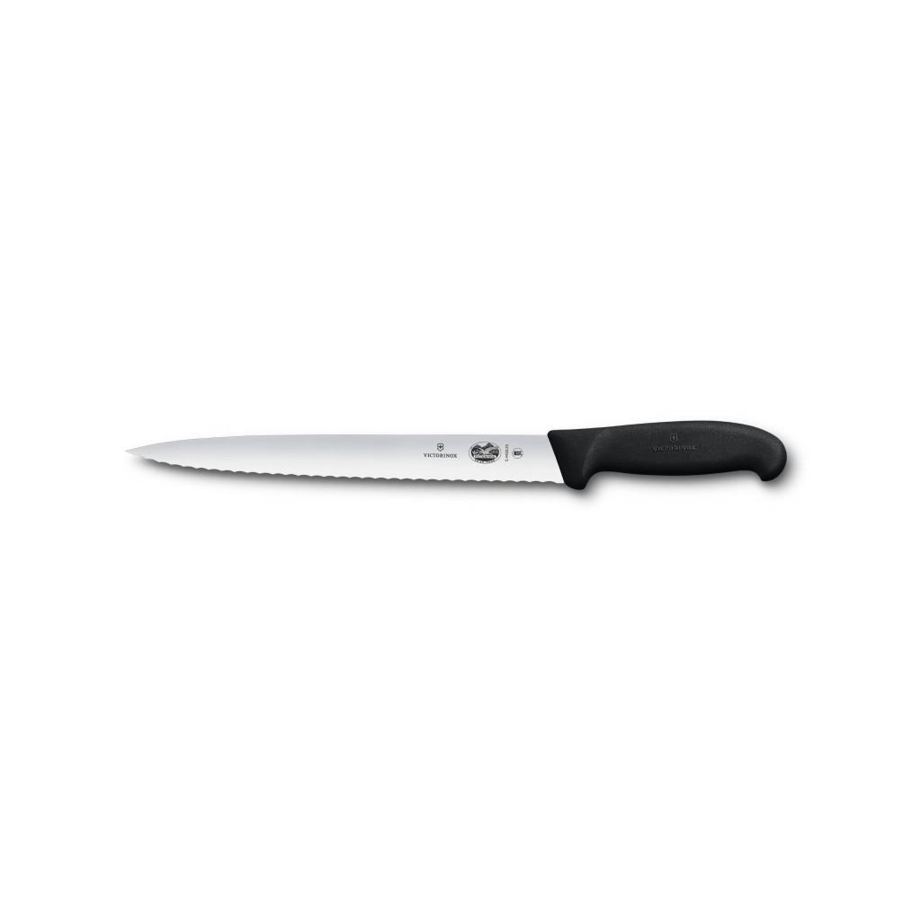Кухонный нож Victorinox Fibrox Slicing Serrated 25 см Black (5.4433.25) Кухонный нож Victorinox Fibrox Slicing Serrated 25 см Black (5.4433.25)