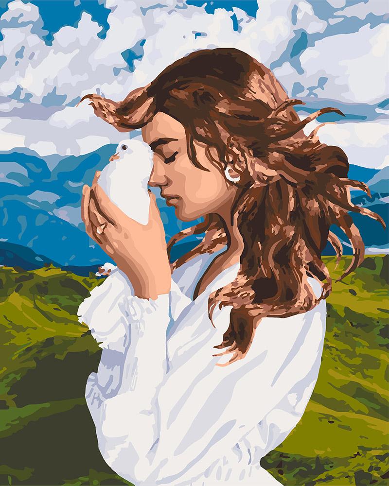 Картина по номерам Идейка Девичьи мысли 40x50 см (KH4626)