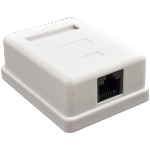 Розетка RJ-45 Kingda KD-WP6034 cat5 1xUTP Белый (579203)